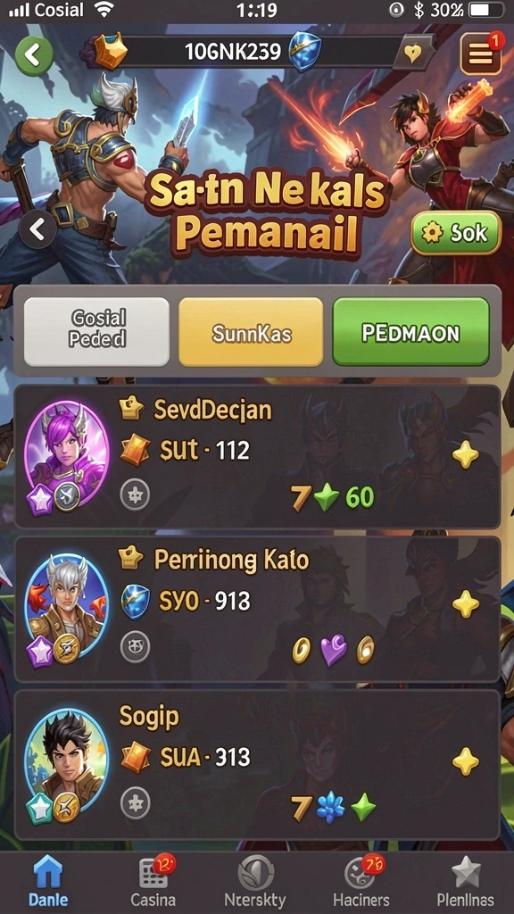 Desain grafis yang menarik dan penuh warna.