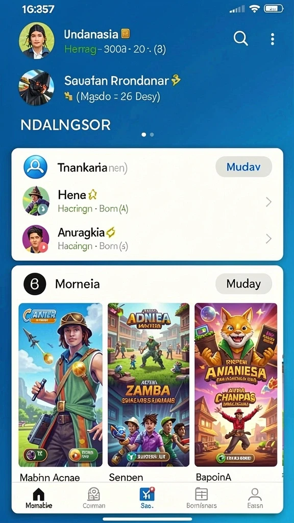 Tangkapan layar menunjukkan karakter dan lingkungan permainan yang dinamis.