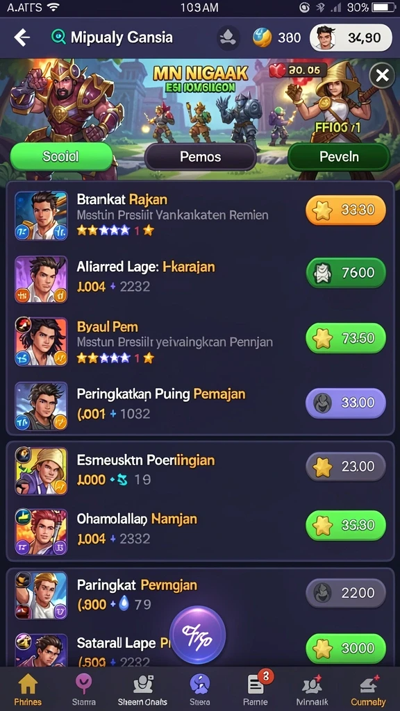 Fitur leaderboard untuk kompetisi antar pemain.