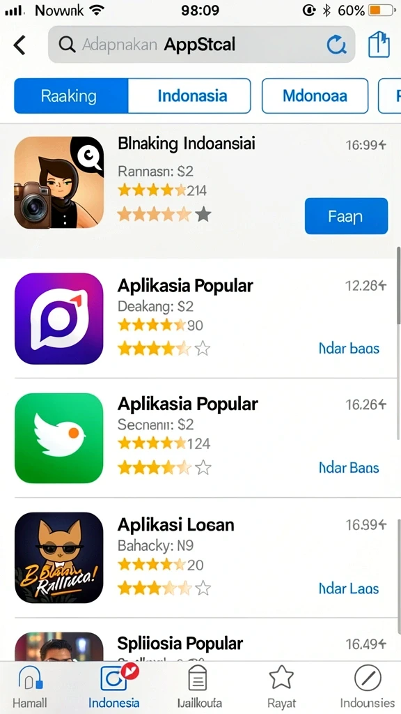Sistem peringkat yang menantang dan kompetitif.