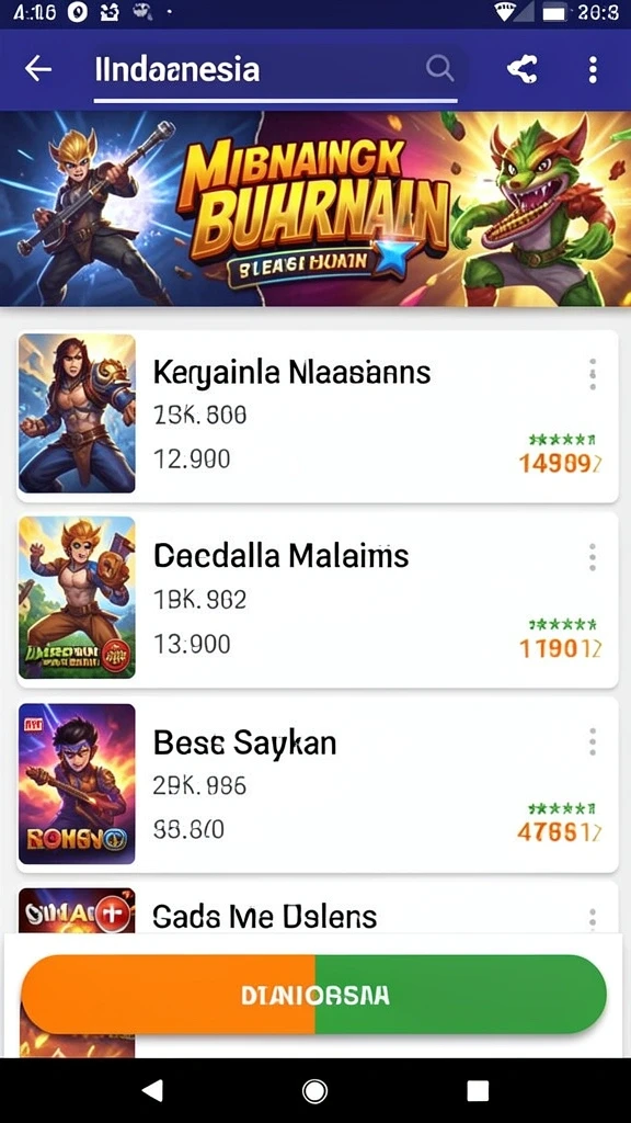 Mode permainan yang mendebarkan dan kompetitif.