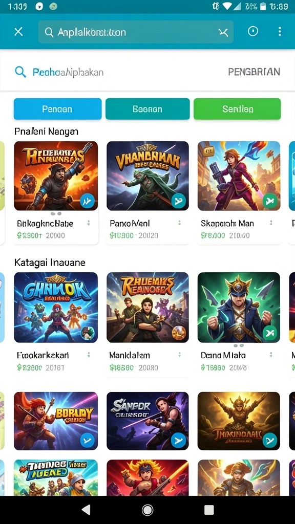 Tampilan awal yang menarik dan mudah dinavigasi.
