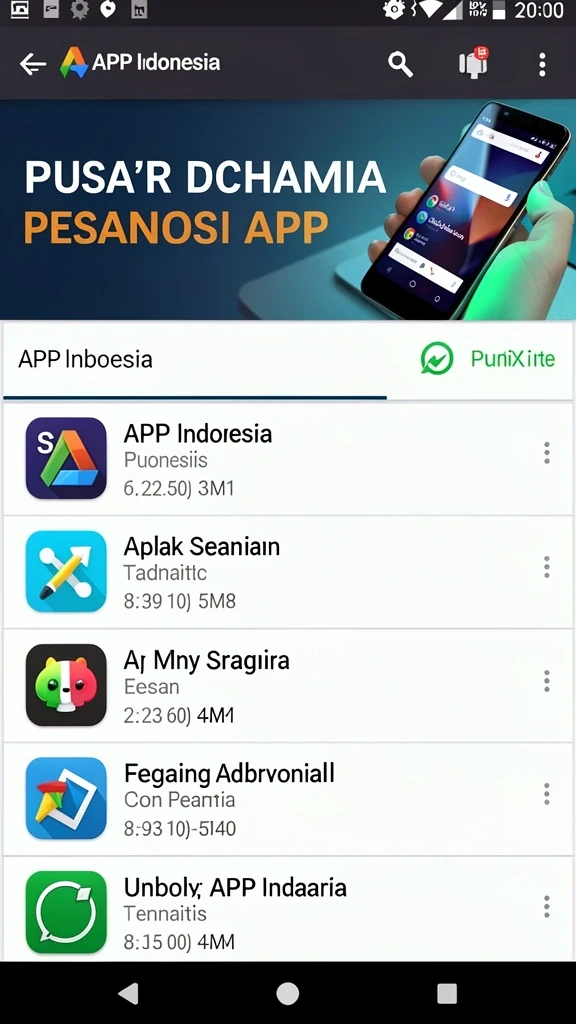 Tampilan awal game yang menarik dan intuitif.