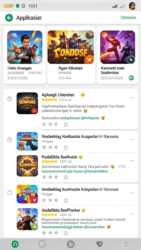 Tampilkan karakter unik yang dapat dimainkan.