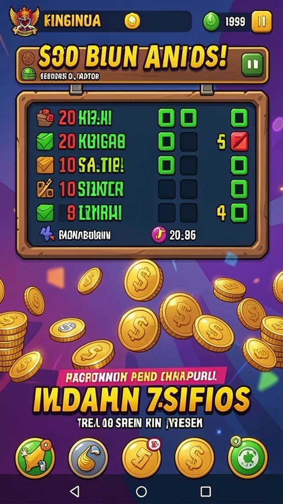 Screenshot tampilan karakter dalam game.
