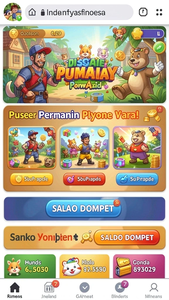 Sistem hadiah harian yang mengasyikkan.