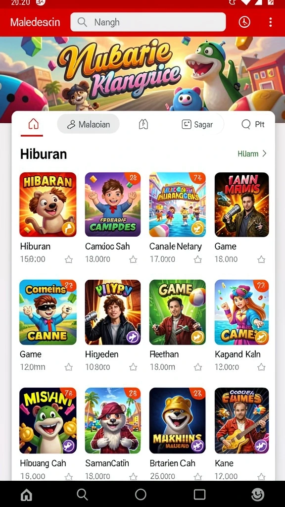 Tampilan antarmuka yang modern dan menarik.