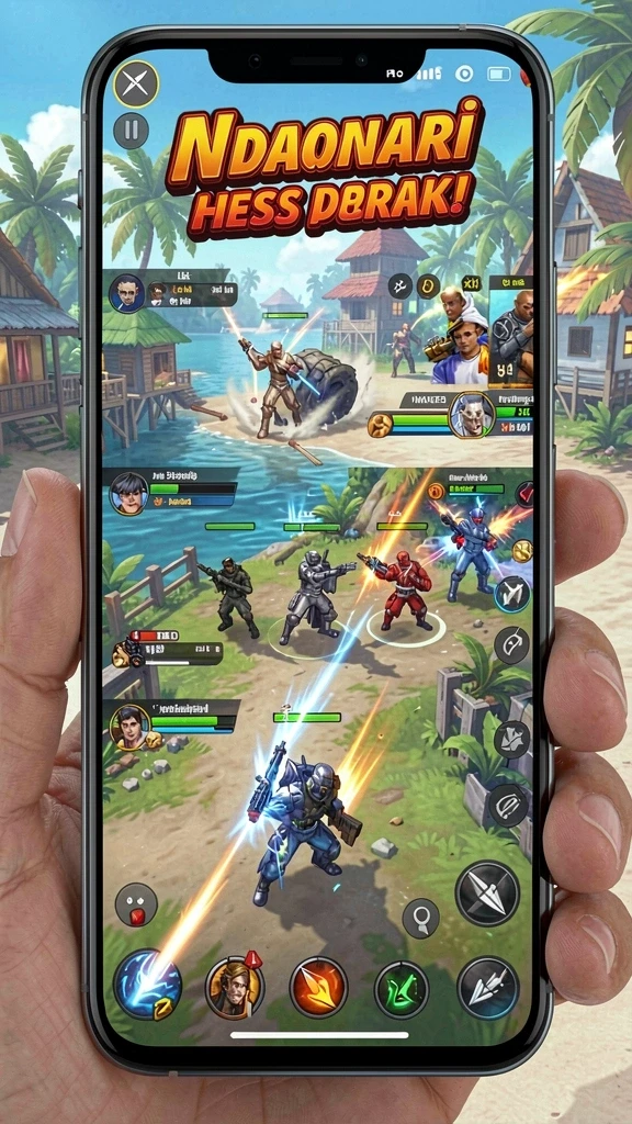 Screenshot menunjukkan aksi seru dalam pertarungan kucing.