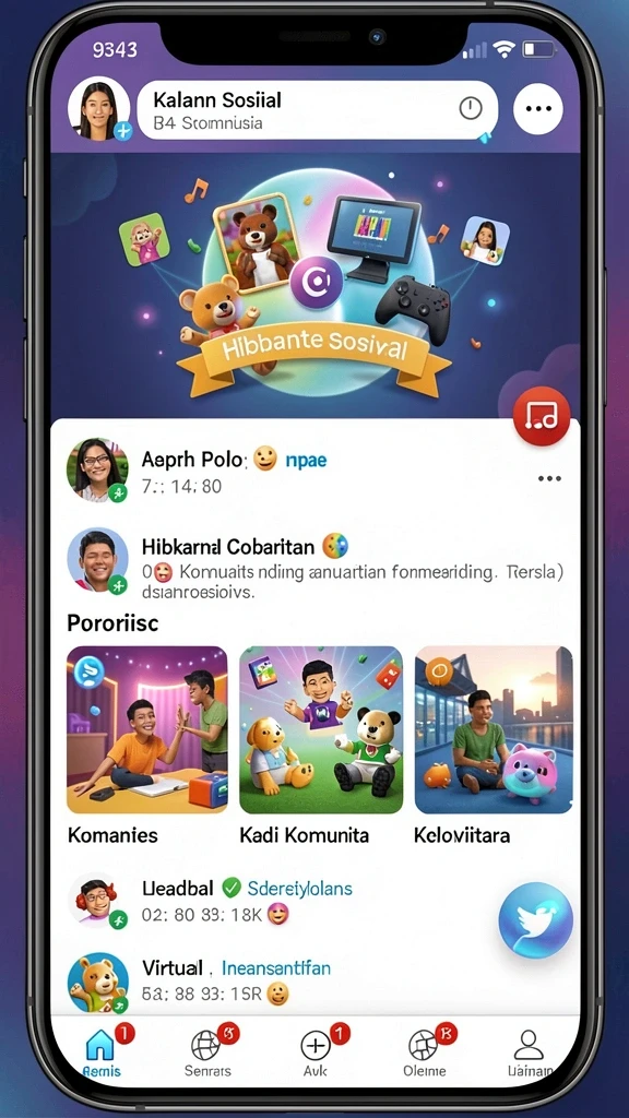 Screenshot memperlihatkan kustomisasi kucing yang beragam.