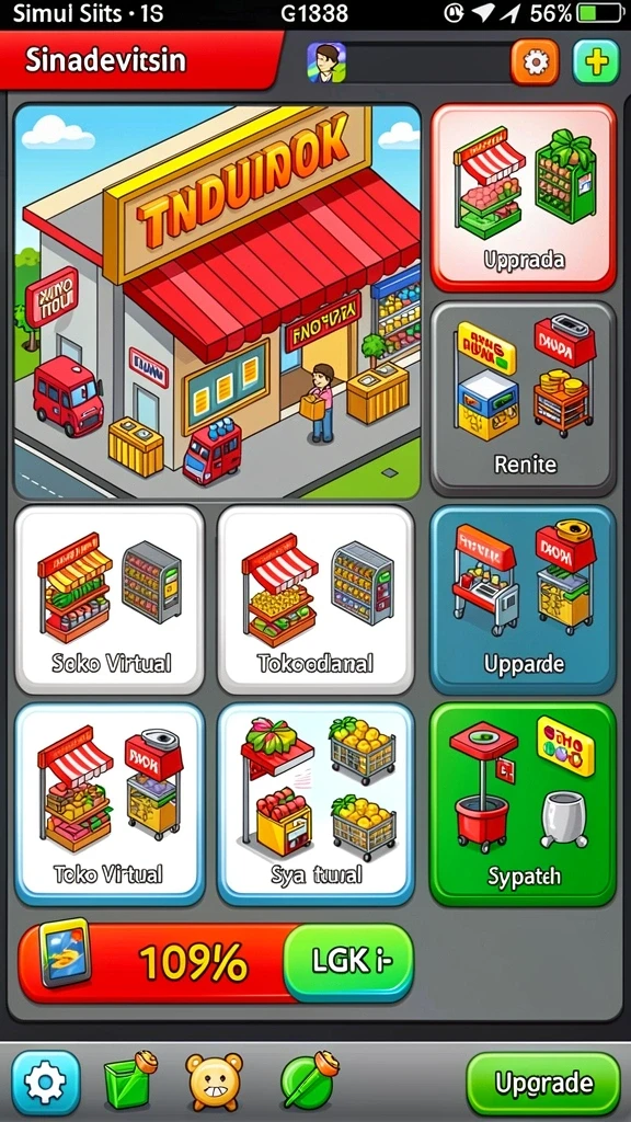 Tampilan menu utama yang menarik.