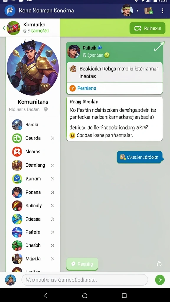 Karakter beragam yang dapat dipilih pemain.