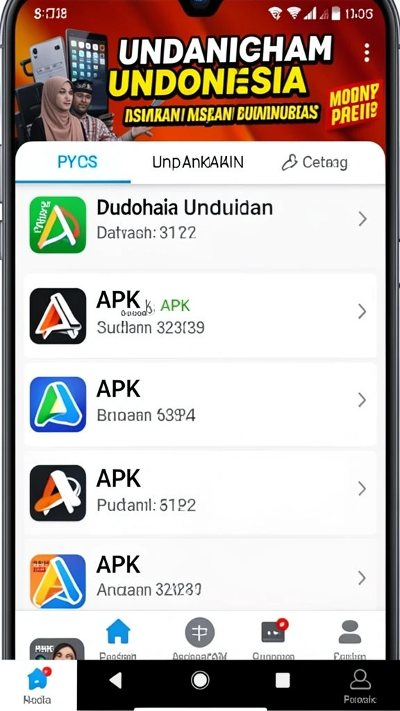 Tampilan awal aplikasi PP88SLOT dengan berbagai pilihan permainan.