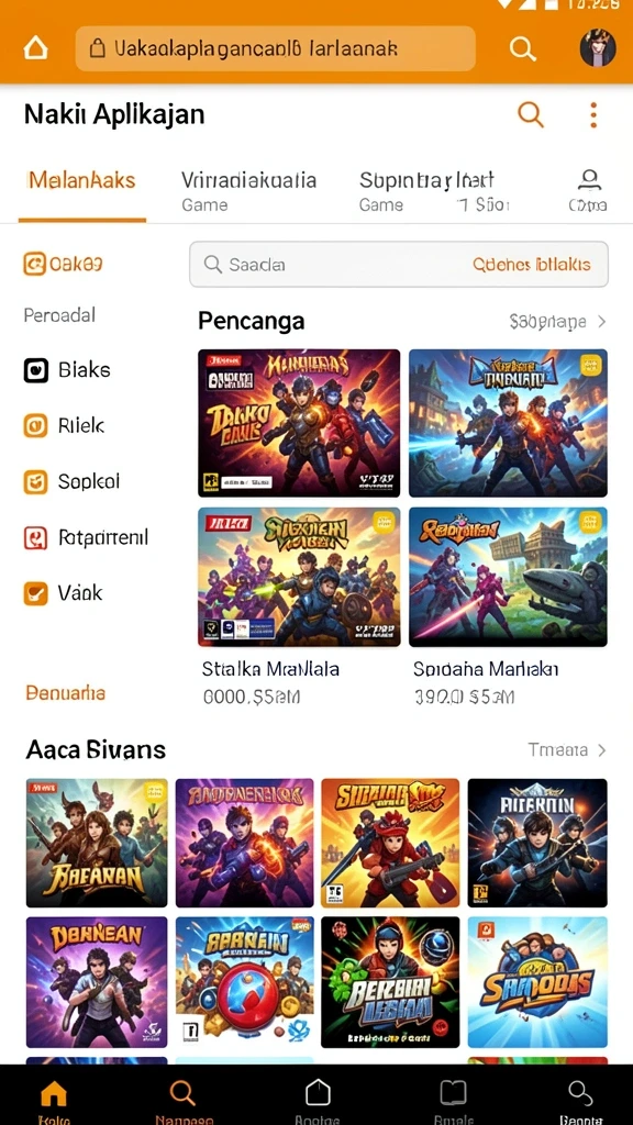 Grafik khas yang membuat permainan semakin seru.
