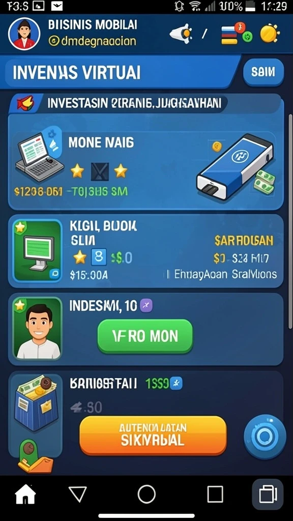 Tampilan menu utama yang intuitif dan menarik.