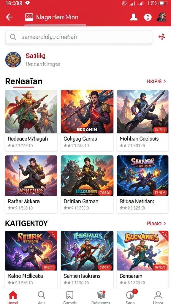 Tampilan awal yang menarik dan mudah dipahami.