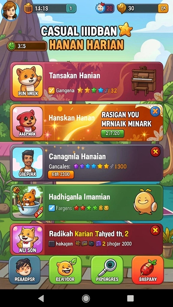 Screenshot menampilkan tampilan antarmuka permainan yang menarik.