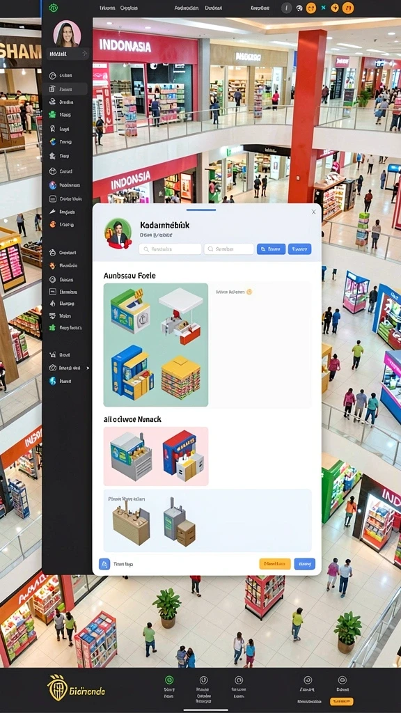 Tampilan utama aplikasi dengan desain yang modern.
