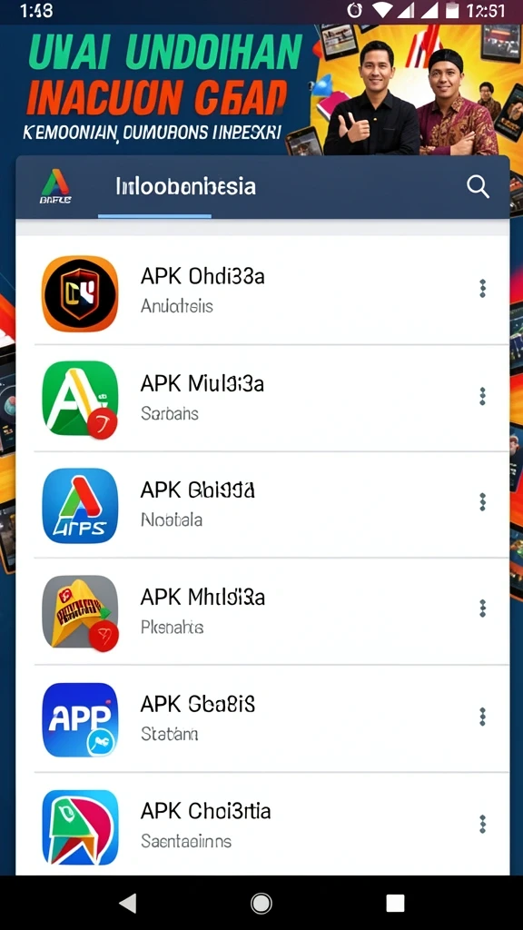 Tampilan awal gamenya yang menarik.