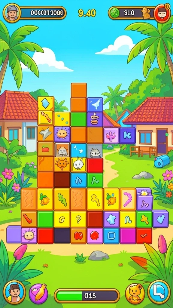 Grafik yang memukau dengan karakter unik.