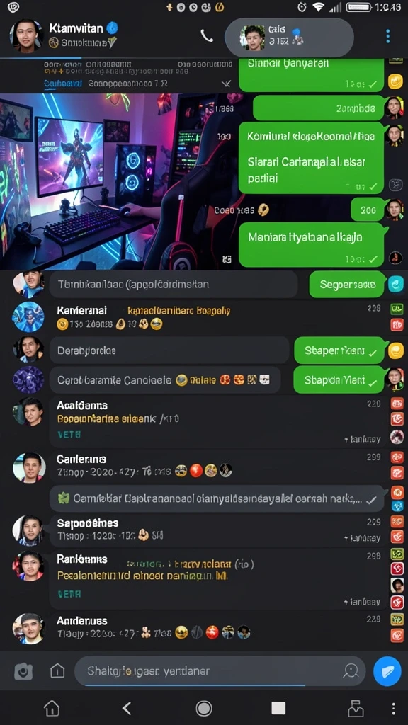 Fitur komunitas untuk berinteraksi dengan sesama pemain.