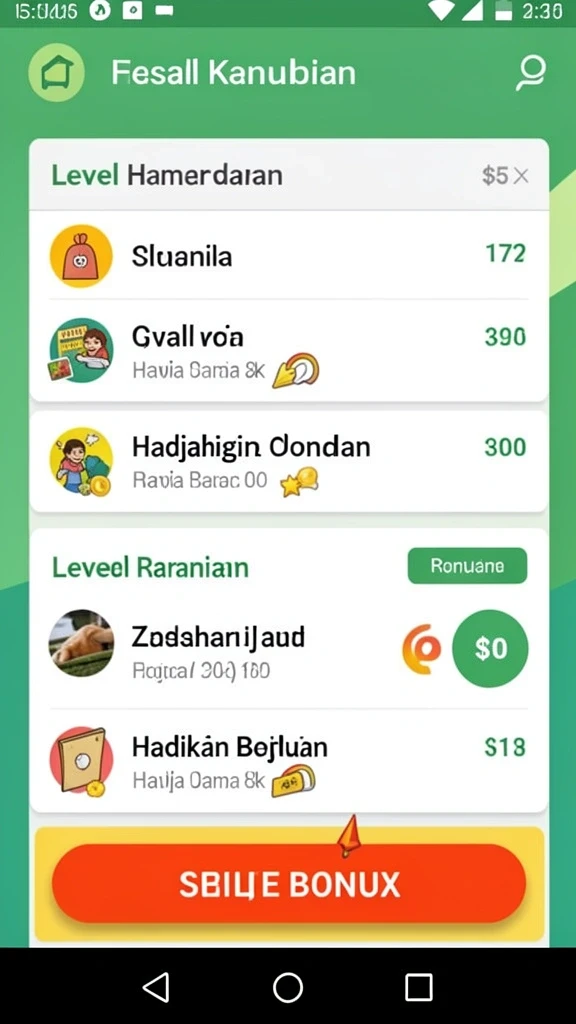 Antarmuka pengguna yang intuitif dan menarik.