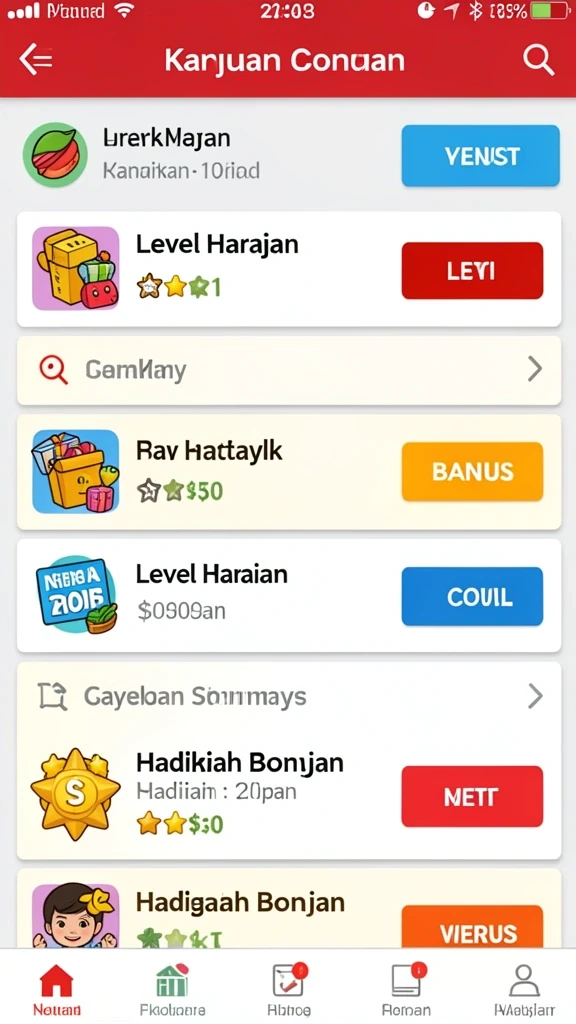 Gameplay seru dengan karakter yang bervariasi.